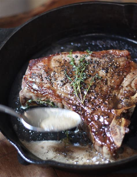 Garlic butter steak is one of the easiest ways to cook steak on a skillet. E.A.T.: Iron-Skillet Steak with Thyme Butter