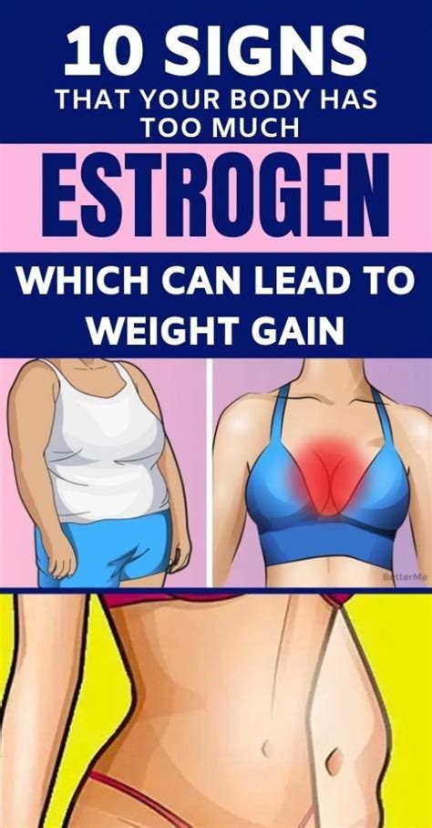 10 Signs That Your Body Has Too Much Estrogen Which Can Lead To Weight Gain Healthy Check 101