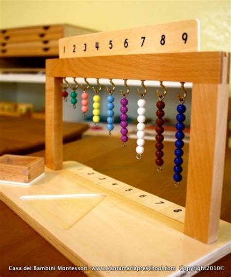 Montessori Math Matching Quantity And Numerals Extension Using The Short Bead Stair