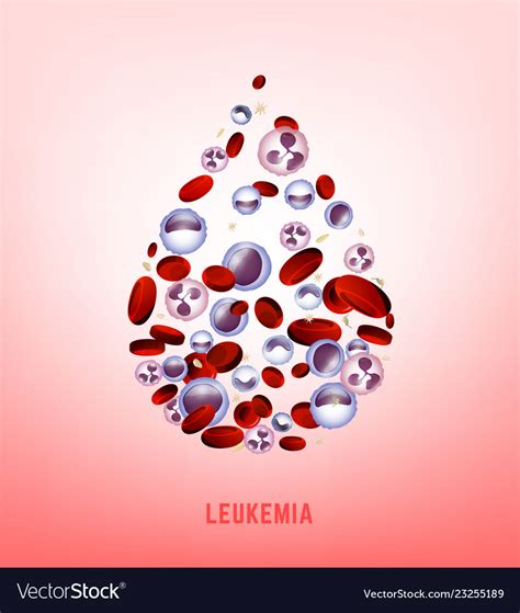 Leukemia Vertical Background Royalty Free Vector Image