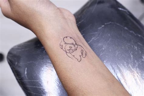 One Line Poodle Tattoo Instagram Vinktattoohk Poodle Tattoo Animal