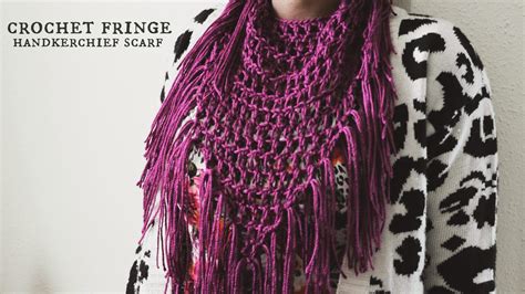 The Dream Crochet Blog Diy Crochet Fringe Handkerchief