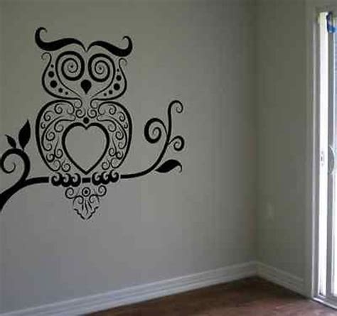 Owl Wall Decal Owls Mural Wall Art Bird Vinyl Poster Girls Room Home