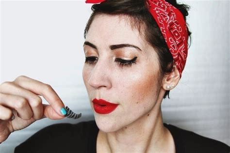 pin up makeup tutorial ft timid lashes · how to create a pin up makeup look · beauty on cut out