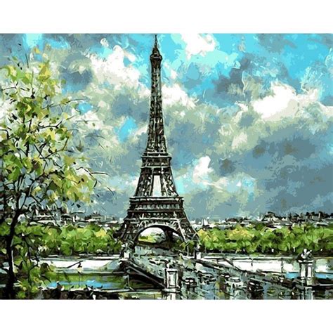 Paint By Numbers Eiffel Tower Personalize For Your Beloved