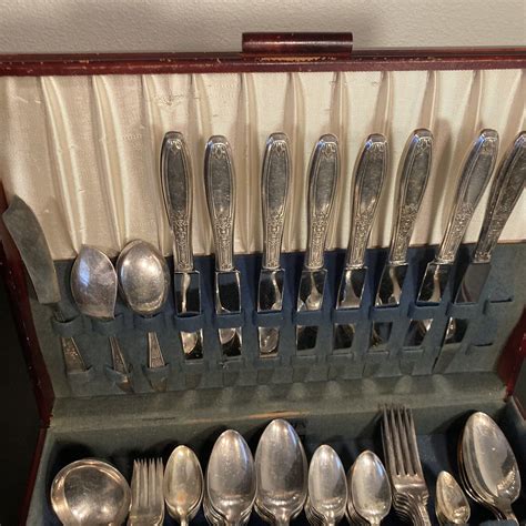 Rogers Bros 80 Piece Set Antique 1847 Flatware Ambassador Set | eBay