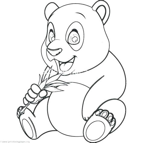 Cute Panda Coloring Pages At Free Printable