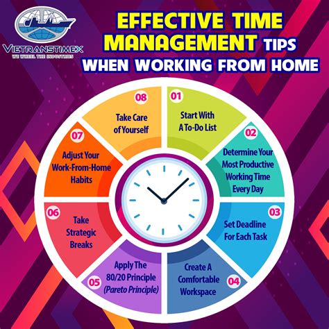 Effective Time Management Tips When Working From Home Vietranstimex