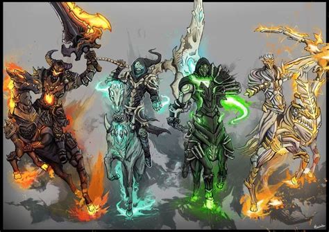 The Four Horsemen By Inbunche On Deviantart Horsemen Of The