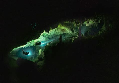 Photographer Captures Otherworldly Mayan Underwater Caves Formed