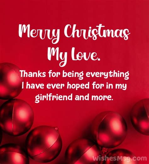 Christmas Wishes For Girlfriend Christmas Love Messages