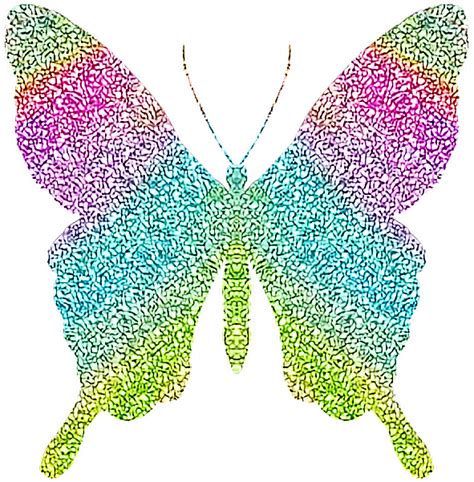 Mq Butterfly Butterflys Glitter Transparent Editing Rainbow Real Life