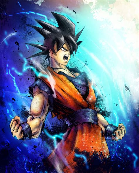 Goku is all that stands between humanity and villains from the darkest corners of space. Goku - Dragon Ball Z Fan Art (35799812) - Fanpop