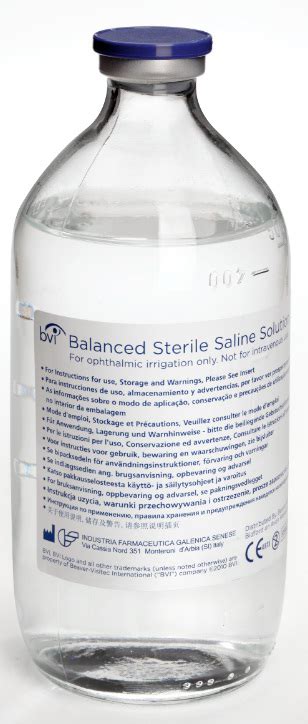 SoluciÓn Salina Balanceada 500ml Botella Cristal Medicalmix Especialistas En Productos Y