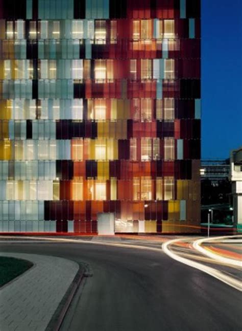 Colorful Façade With Vertical Glass Louvers By Sandh 118 Filt3rs