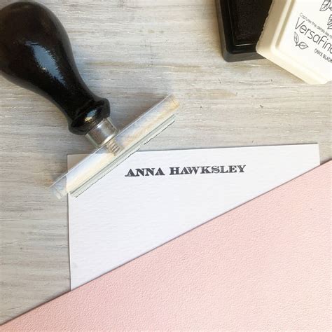 Personalised Stationery Stamp By Stomp Stamps