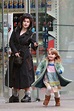 Helena Bonham Carter out in London with her daughter Nell,