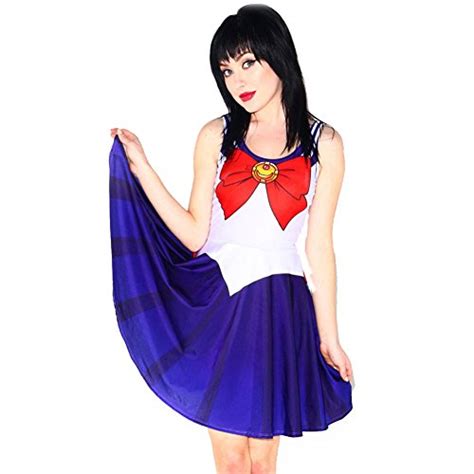 Aoibox Womens Sailor Moon Anime Cosplay Costume One Piece Skater Dress