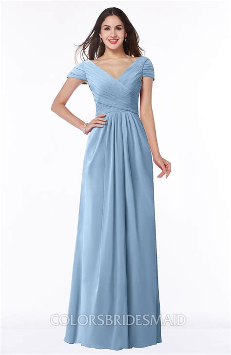 Colsbm Evie Dusty Blue Bridesmaid Dresses Colorsbridesmaid