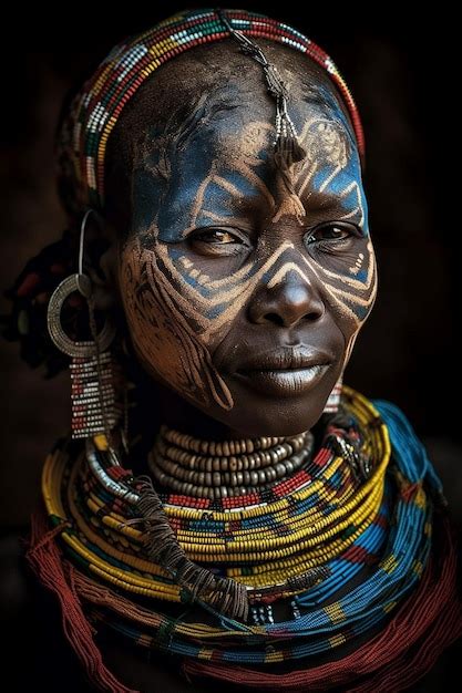 premium ai image african tribes intimate and powerful portraits capturing the beauty and