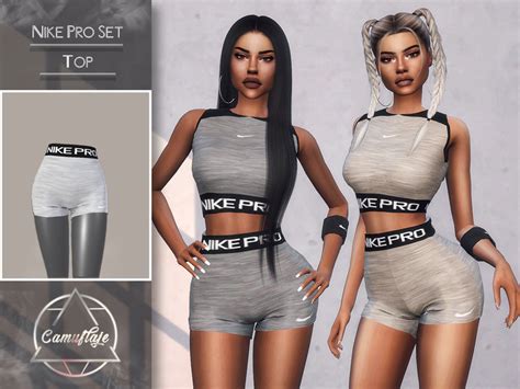 The Sims Resource Camuflaje Nike Pro Set Shorts