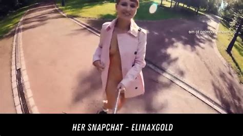 Jeny Smith Fully Naked In A Park Her Snapchat Elinaxgold