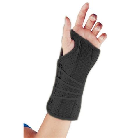 New Fla Soft Fit Suede Wrist Brace Palmar Stay And Two Metal Dorsal