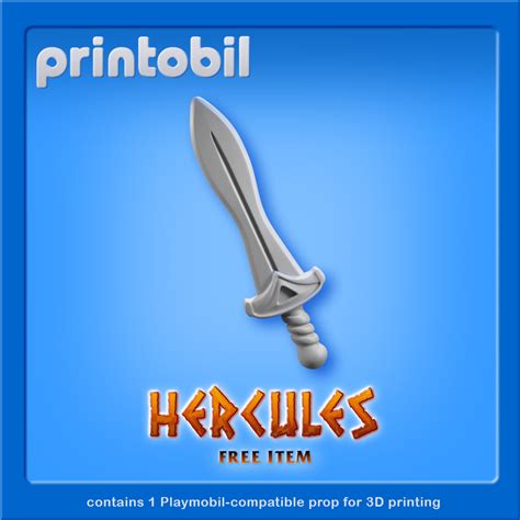 Free Stl File Playmobil Hercules Greek Sword Playmobil Compatible