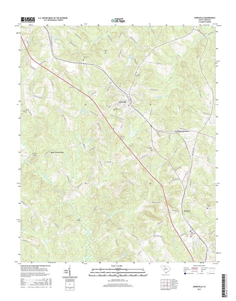 Mytopo Jonesville South Carolina Usgs Quad Topo Map