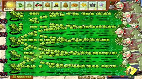 Plants Vs Zombies 999 Threepeater Vs Gargantuar Vs Zombiesynm Youtube