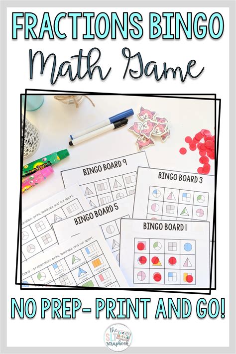 Make Teaching Fractions Easy And Fun With This No Prep Fractions Bingo