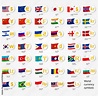 Symbols world money with national county flags. Vector currency ...