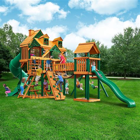 Gorilla Playsets Malibu Treasure Trove I Swing Set Toys