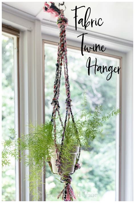 Fabric Twine Plant Hanger Made From Scrap Materials Hearth And Vine