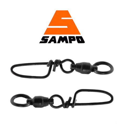 Sampo Ball Bearing Swivels With Coastlock Snap Terminal Tackle Jann
