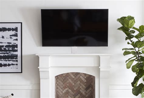 Hiding Tv Cables Over Brick Fireplace Fireplace Guide By Linda
