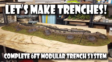 Lets Make Modular Wargaming Trench Terrain Youtube