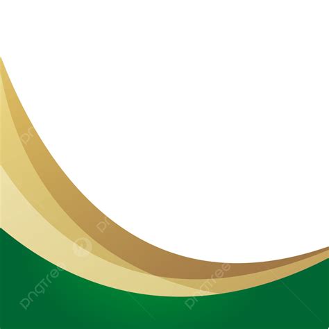 Resumen Curvo Verde Dorado 4 Vector Png Doradoverde Fondo De Oro