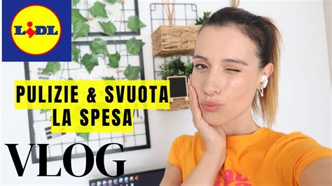 Vlog Svuota La Spesa Lidl Pulizie Organizzazione Youtube