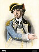 Continental Army General Charles Lee. Hand-colored steel engraving ...