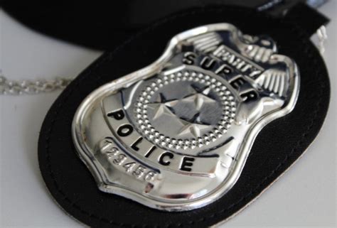 Halskette Polizei Abzeichen „super Police Dienstmarke Special Officer