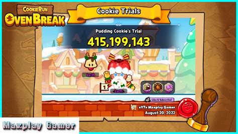 Cookie Trials Pudding Cookie 415M L Cookie Run Ovenbreak YouTube