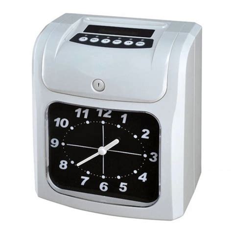 Electronic Time Clock Paper Card English Attendance Machine Punch