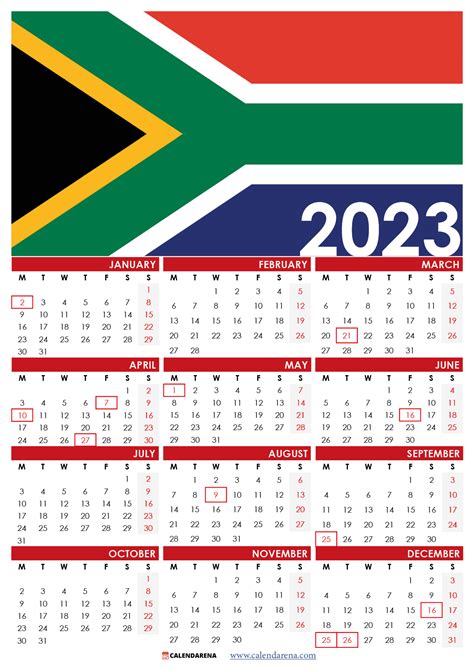 General Blue Calendar 2024 South Africa Ketty Patrice