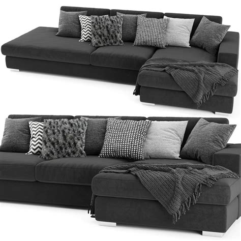 Boconcept Cenova Chaise Longue Sofa 2 3d Model For Vray
