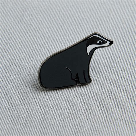Badger Enamel Pin Lapel Pin Animal Pin T For Badger Lover Etsy
