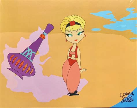 I Dream Of Jeannie Tv Series Sericel Animation Art Cel 11 X 14 Barbara Eden Ebay