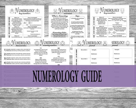 Numerology Cheat Sheets Printable Numerology Guide Learn Etsy Canada