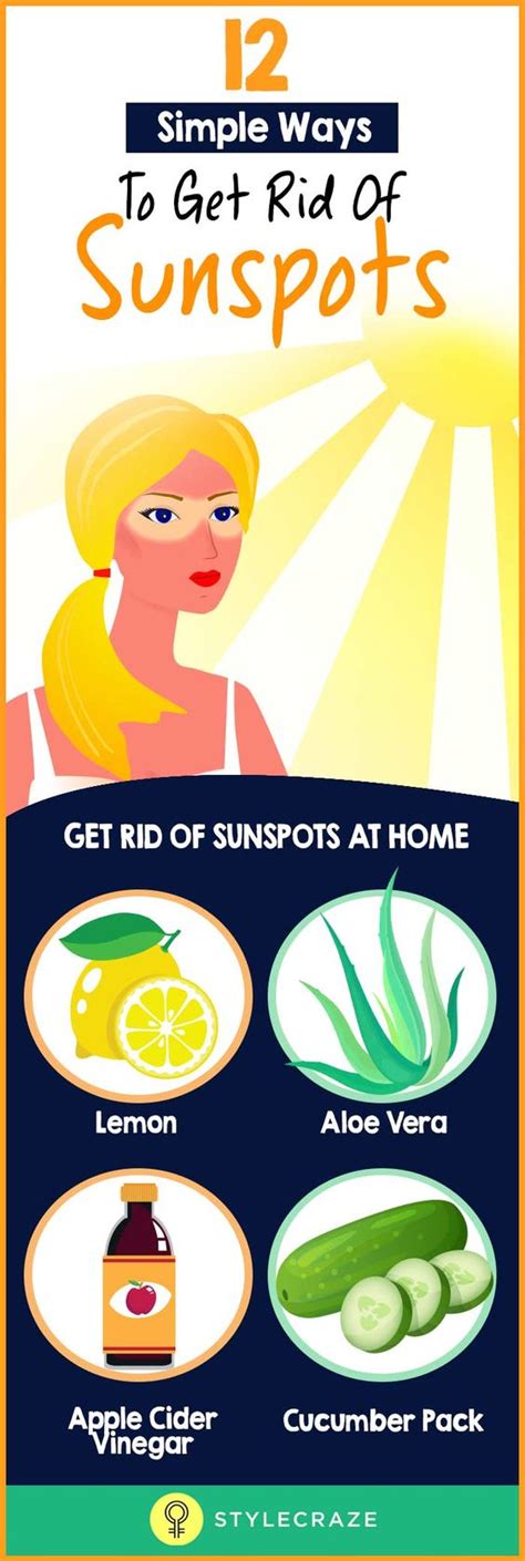 12 Simple Ways To Get Rid Of Sunspots Brown Spots On Face Brown