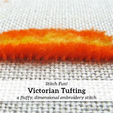 Victorian Tufting Embroidery Diy Tutorial Needle Work